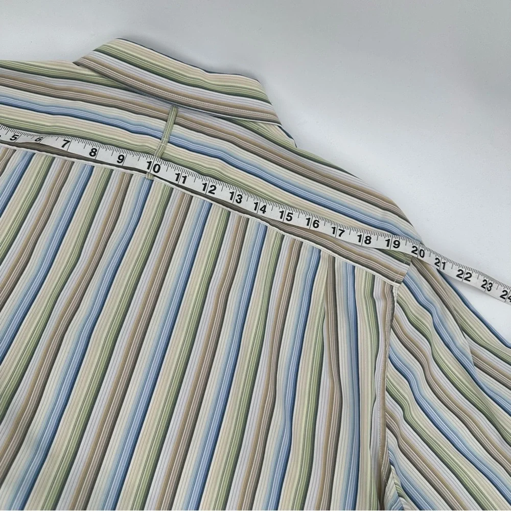 3/$15 Banana Republic Dress Shirt Mens XL Classic Fit Button Up Stripes 00s L/S